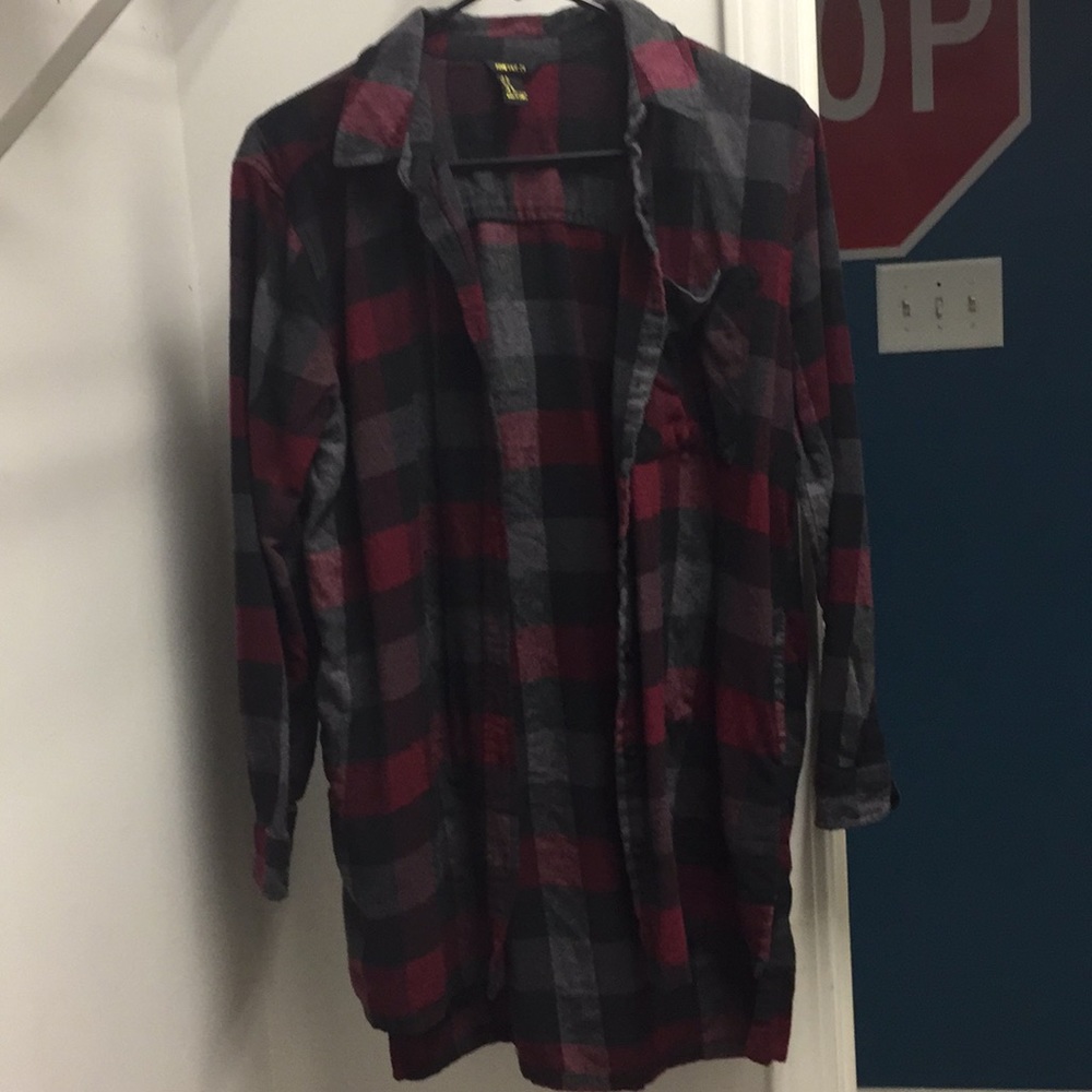 Plaid long sleeve shirt
